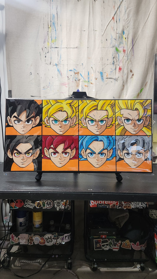Goku Transformations (Painting)