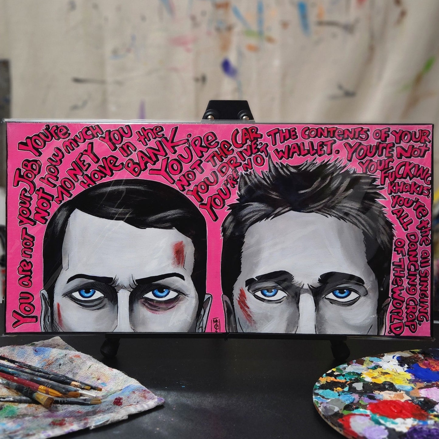 Fight Club - You Are Not Your Job (Painting)